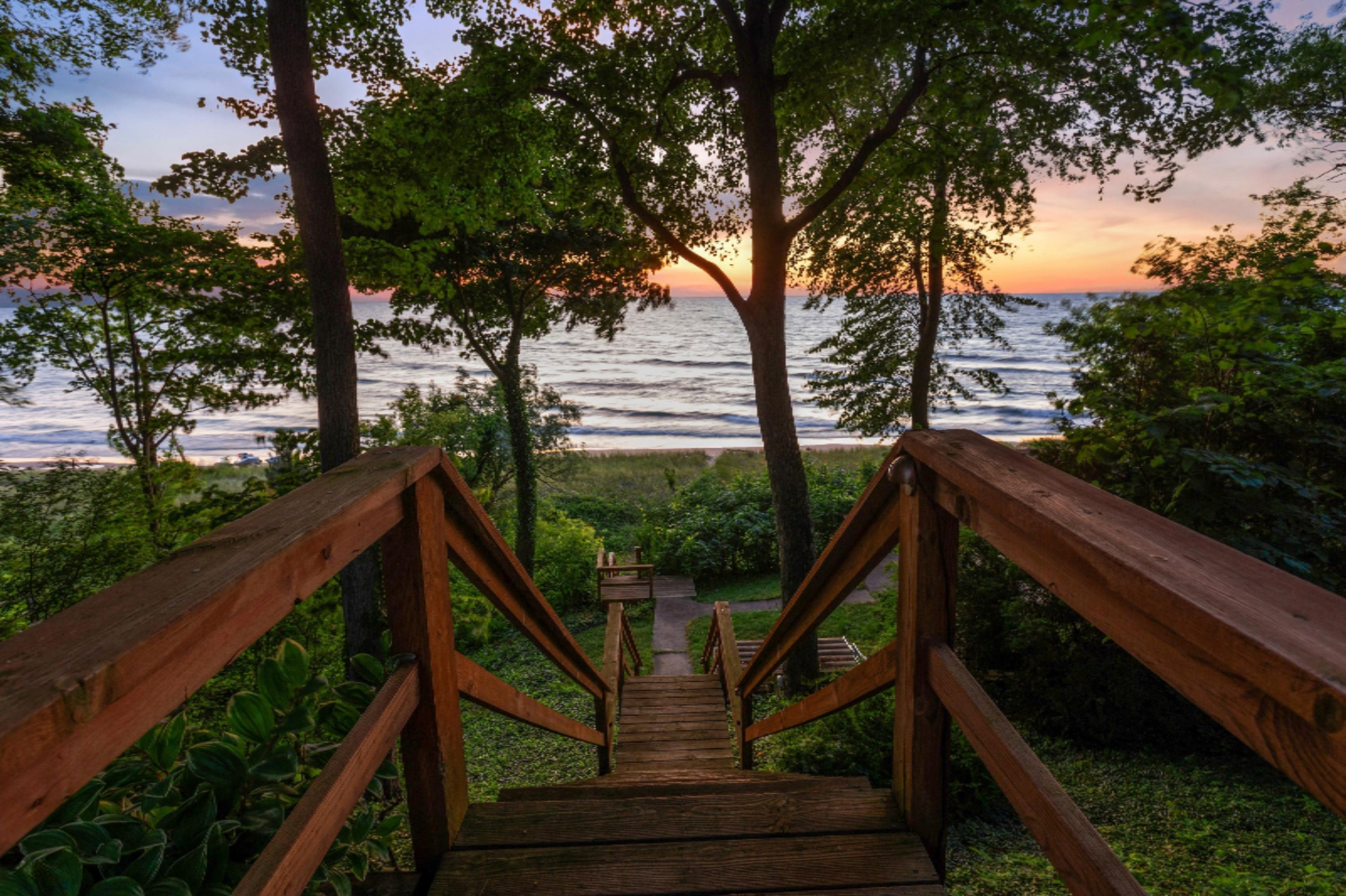 15120 Lakeshore Road Lakeside, MI 49116 - Photo 34 of 45 Stairs to Beach House
