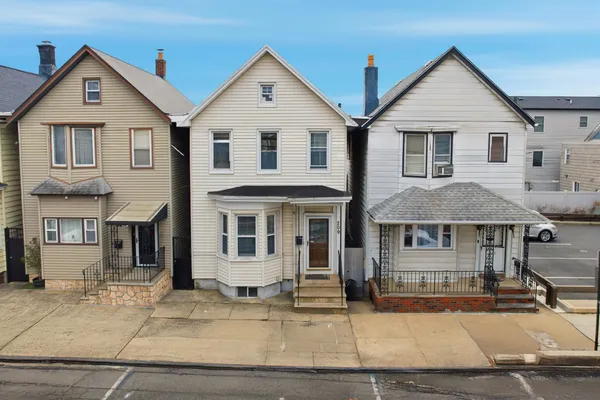 a front view of a house with a window