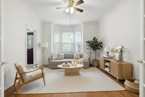 an aerial view of a city with lots of residential buildings