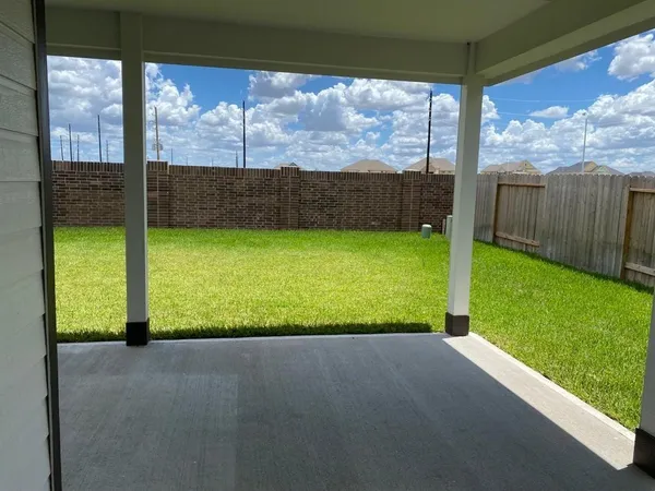 a view of a lake with a city