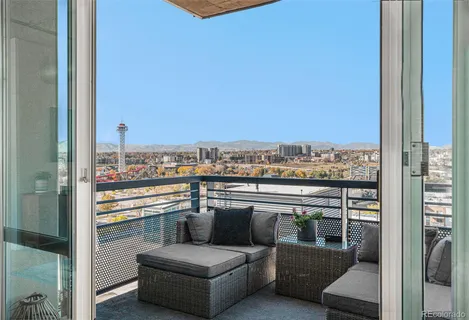 a view of a living room with a couch