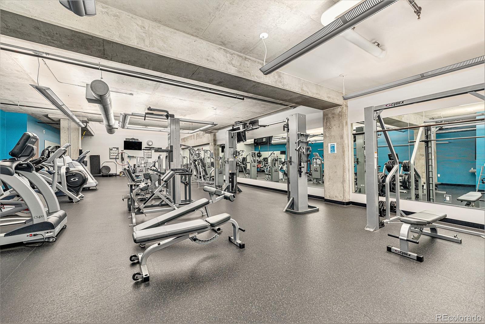 1401 Wewatta Street, Unit 1202 Denver, CO 80202 - Photo 44 of 50 a view of a room with gym equipment