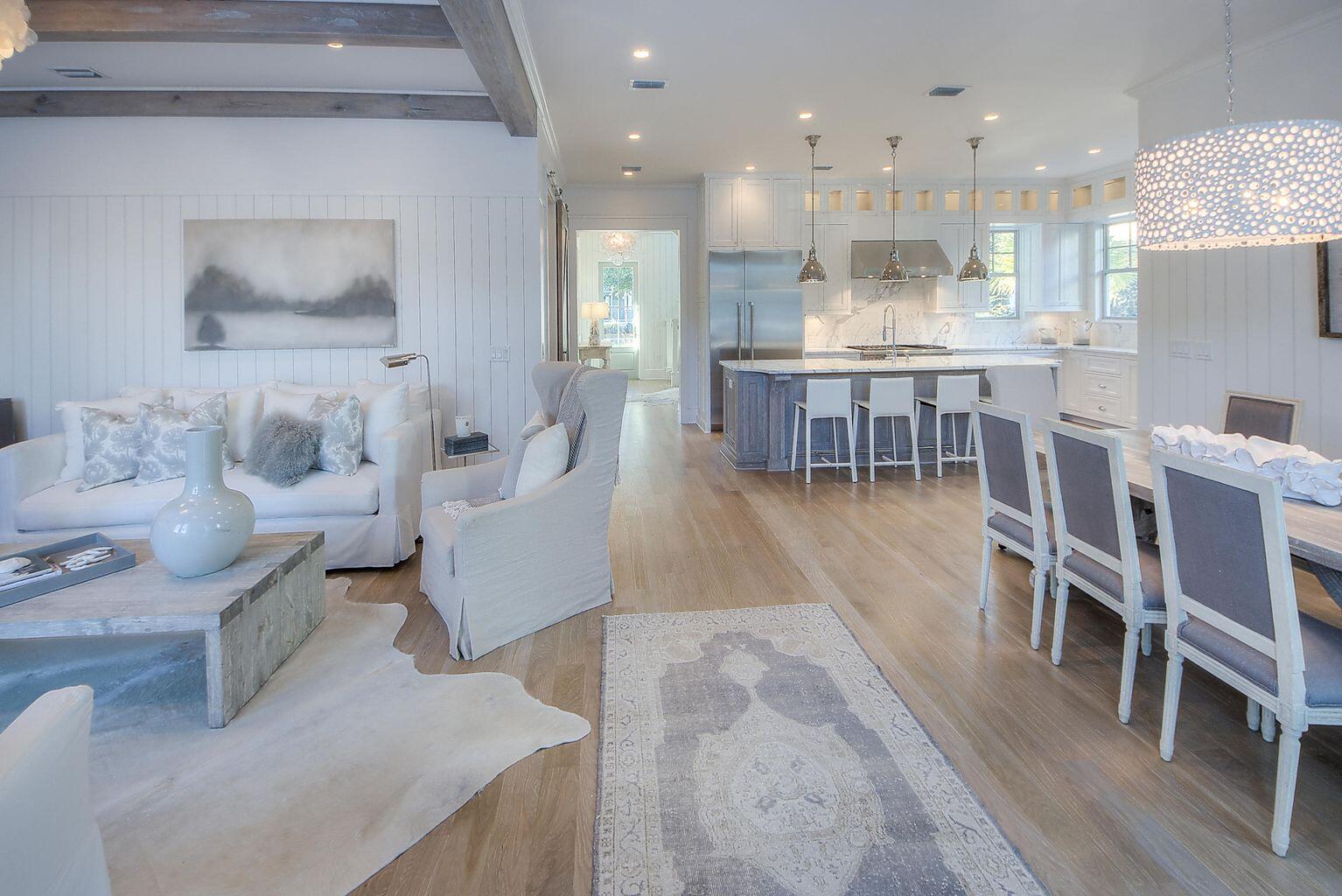 23 Madaket Way Inlet Beach Inlet Beach, FL 32461 - Photo 3 of 49 a living room with furniture wooden floor and a view of kitchen