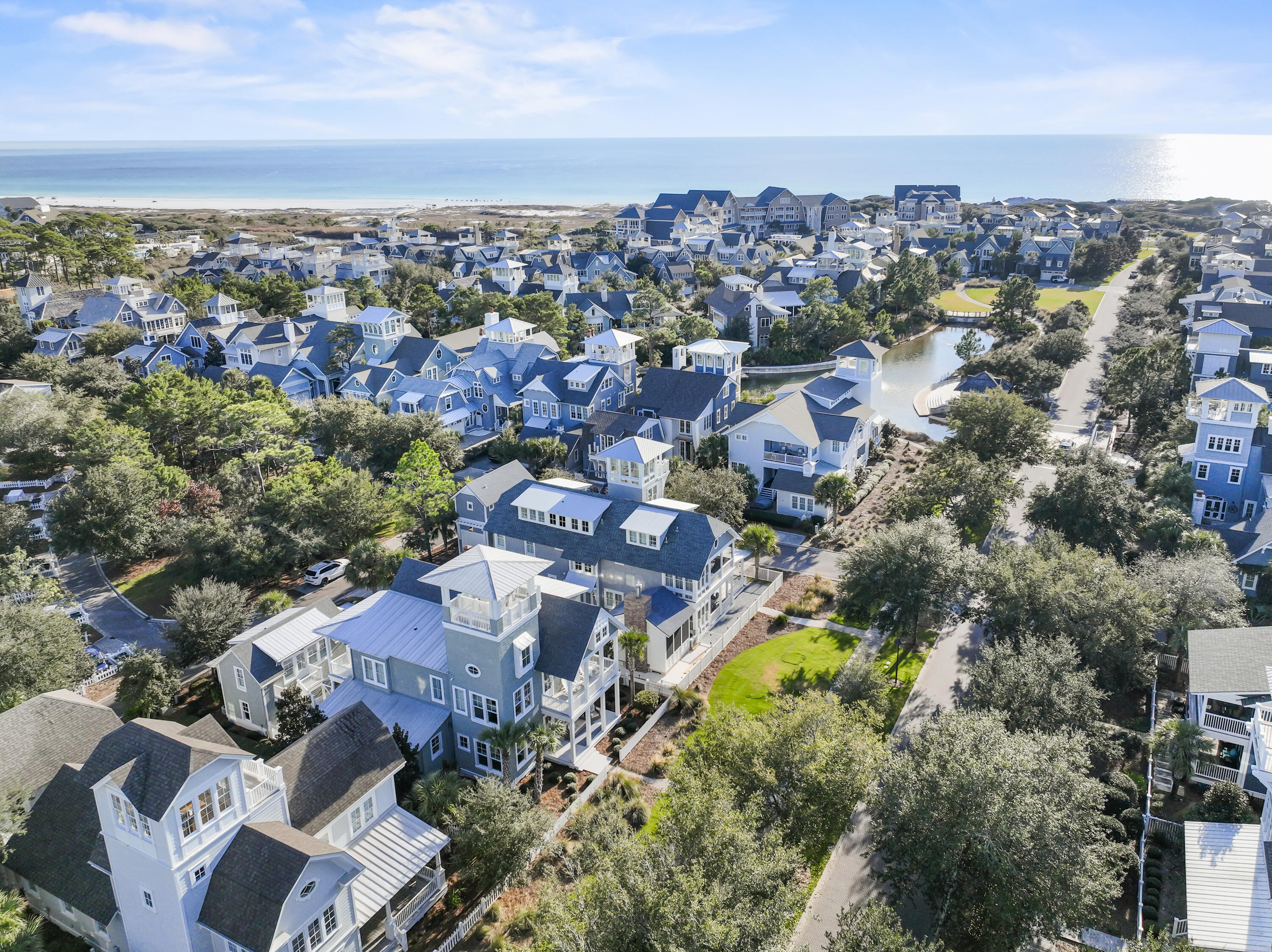 23 Madaket Way Inlet Beach Inlet Beach, FL 32461 - Photo 38 of 49 an aerial view of residential houses with outdoor space