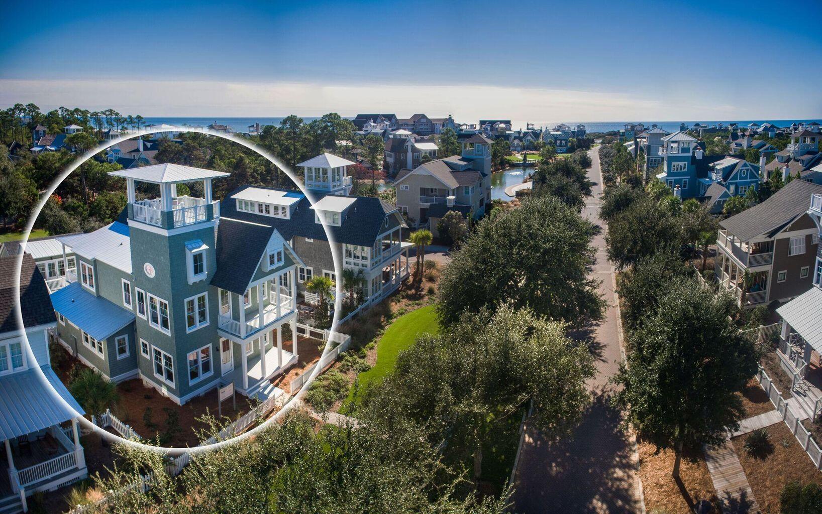 23 Madaket Way Inlet Beach Inlet Beach, FL 32461 - Photo 39 of 49 an aerial view of a house