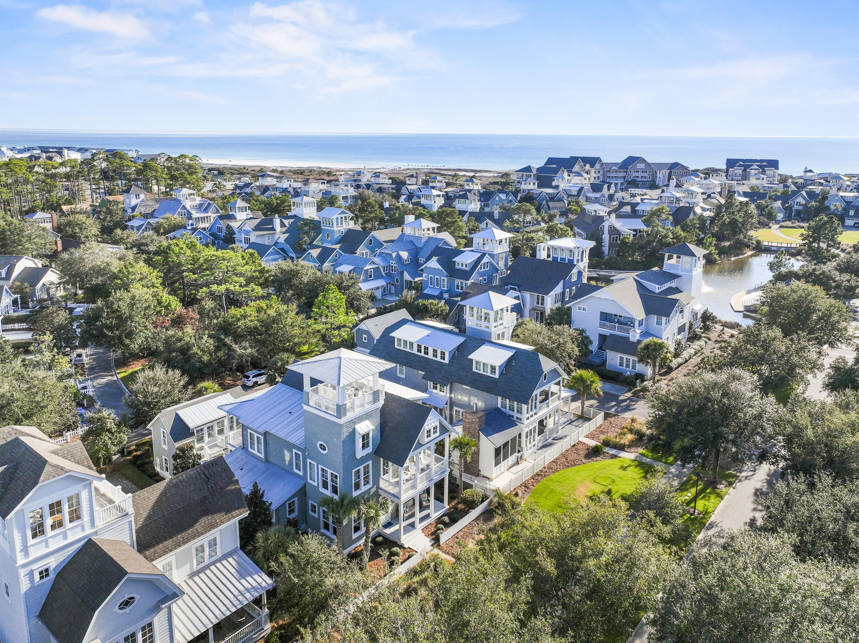 23 Madaket Way Inlet Beach Inlet Beach, FL 32461 - Photo 42 of 49 an aerial view of a city with lots of residential buildings