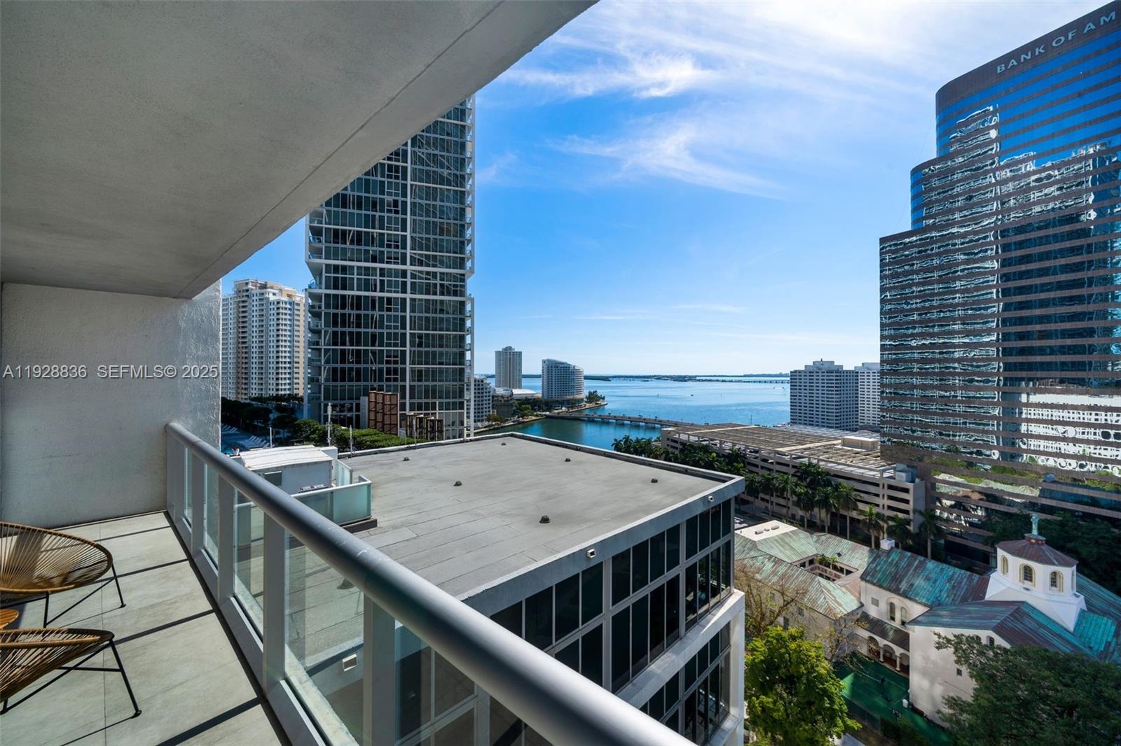 485 Brickell Avenue, Unit 1709 Miami, FL 33131 - Photo 5 of 22 a view of a balcony with an outdoor space