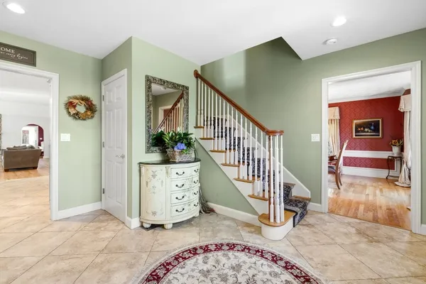 a view of a bathroom from a hallway