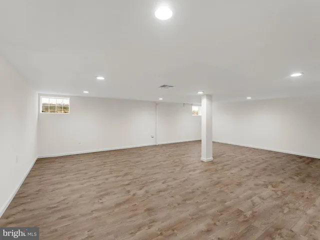 an empty room with a natural light