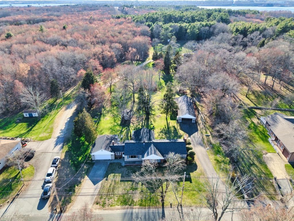 222 Blossom Road Westport, MA 02790 - Photo 2 of 37 an aerial view of house with yard swimming pool and outdoor seating
