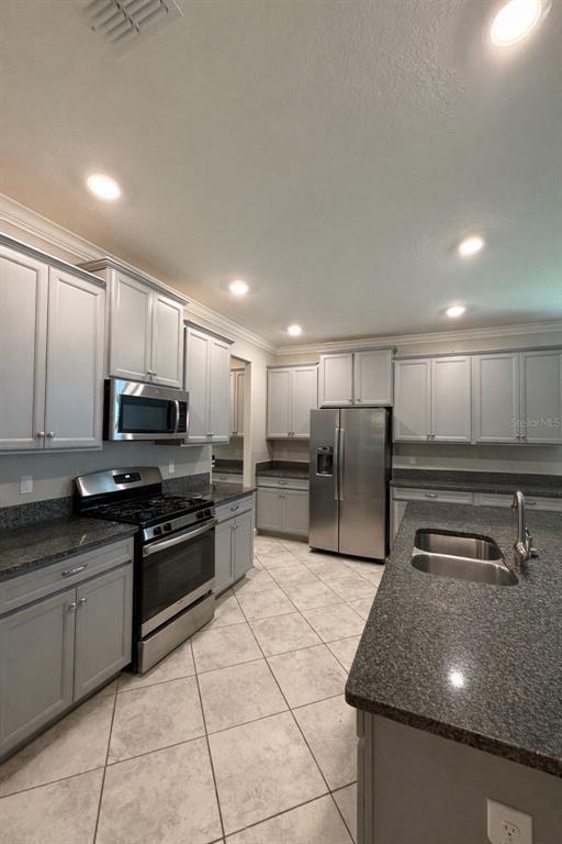 25118 Lambrusco Loop Lutz, FL 33559 - Photo 2 of 26 a kitchen with stainless steel appliances granite countertop a sink and stove