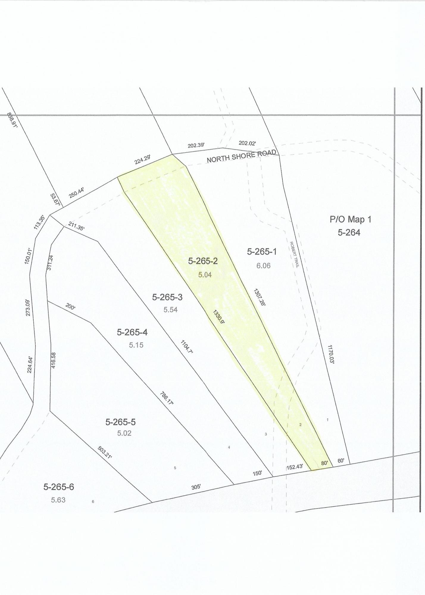 Tbd North Shore Road Gray, ME 04039 - Photo 2 of 5 Tax Map - Lot 52 North Shore Rd