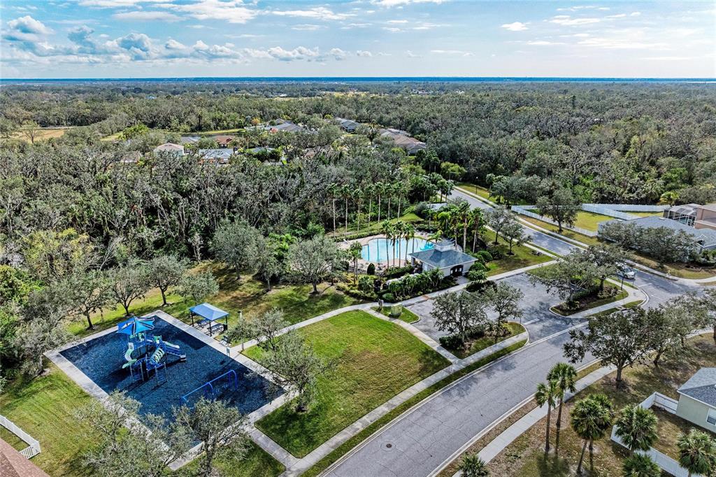 4608 Oliver Manor Drive Parrish, FL 34219 - Photo 36 of 45 an aerial view of house with yard