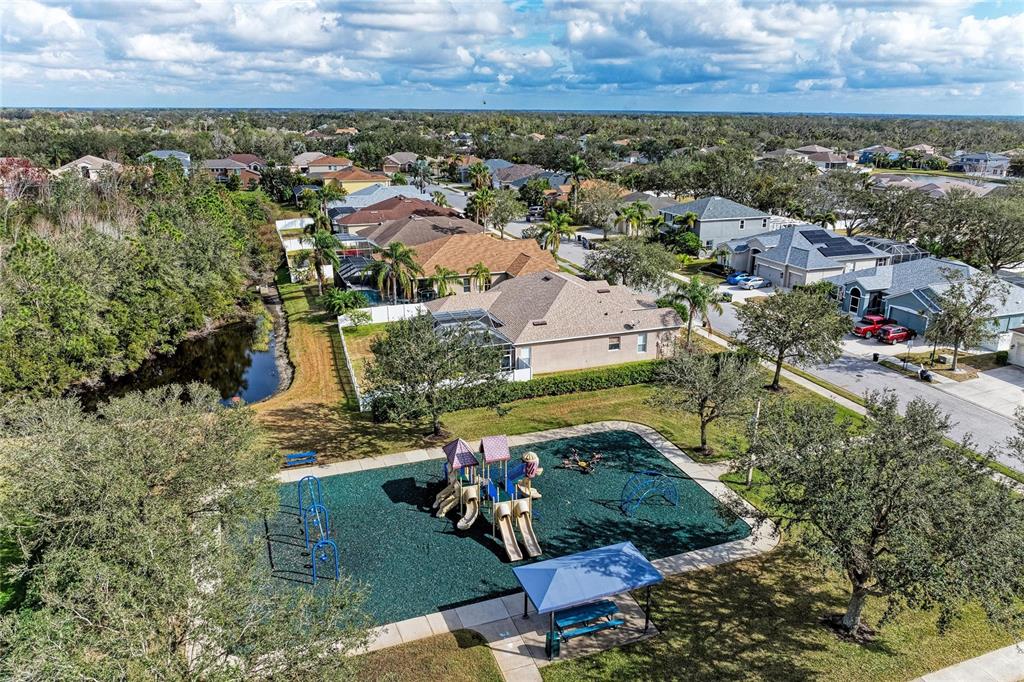 4608 Oliver Manor Drive Parrish, FL 34219 - Photo 42 of 45 an aerial view of a house with a garden
