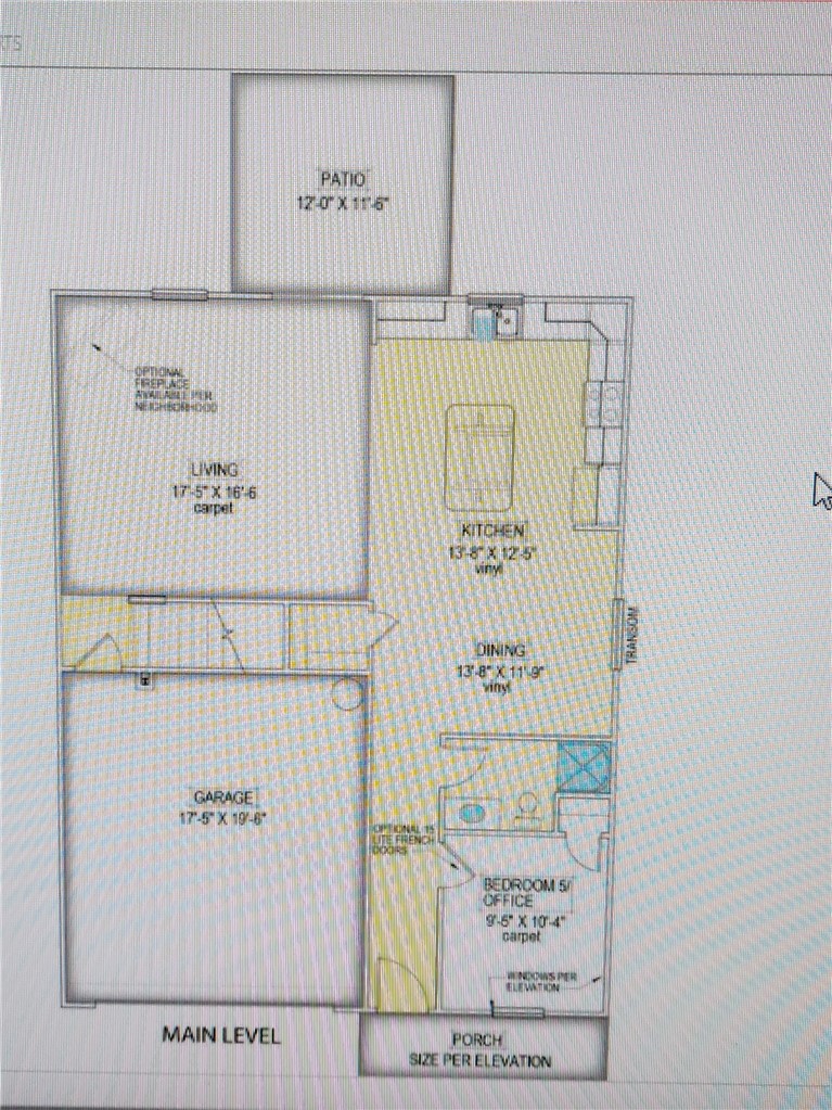 140 Sunny Point Loop Central, SC 29630 - Photo 30 of 31 A well-designed main level floor plan provides functional spaces, including a patio, garage, and optional fireplace.