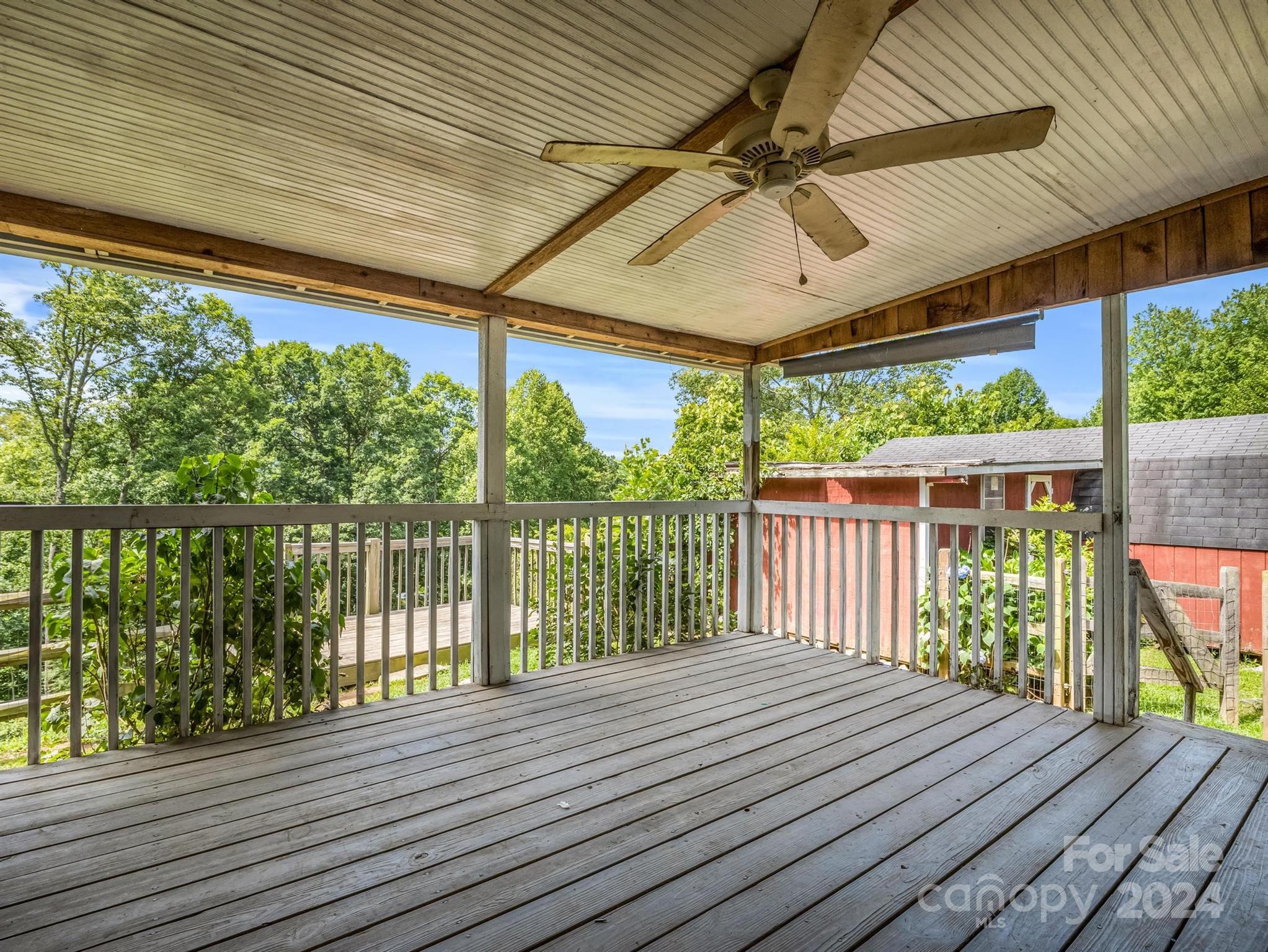 293 Bane Road Mills River, NC 28759 - Photo 33 of 48 a view of a wooden deck