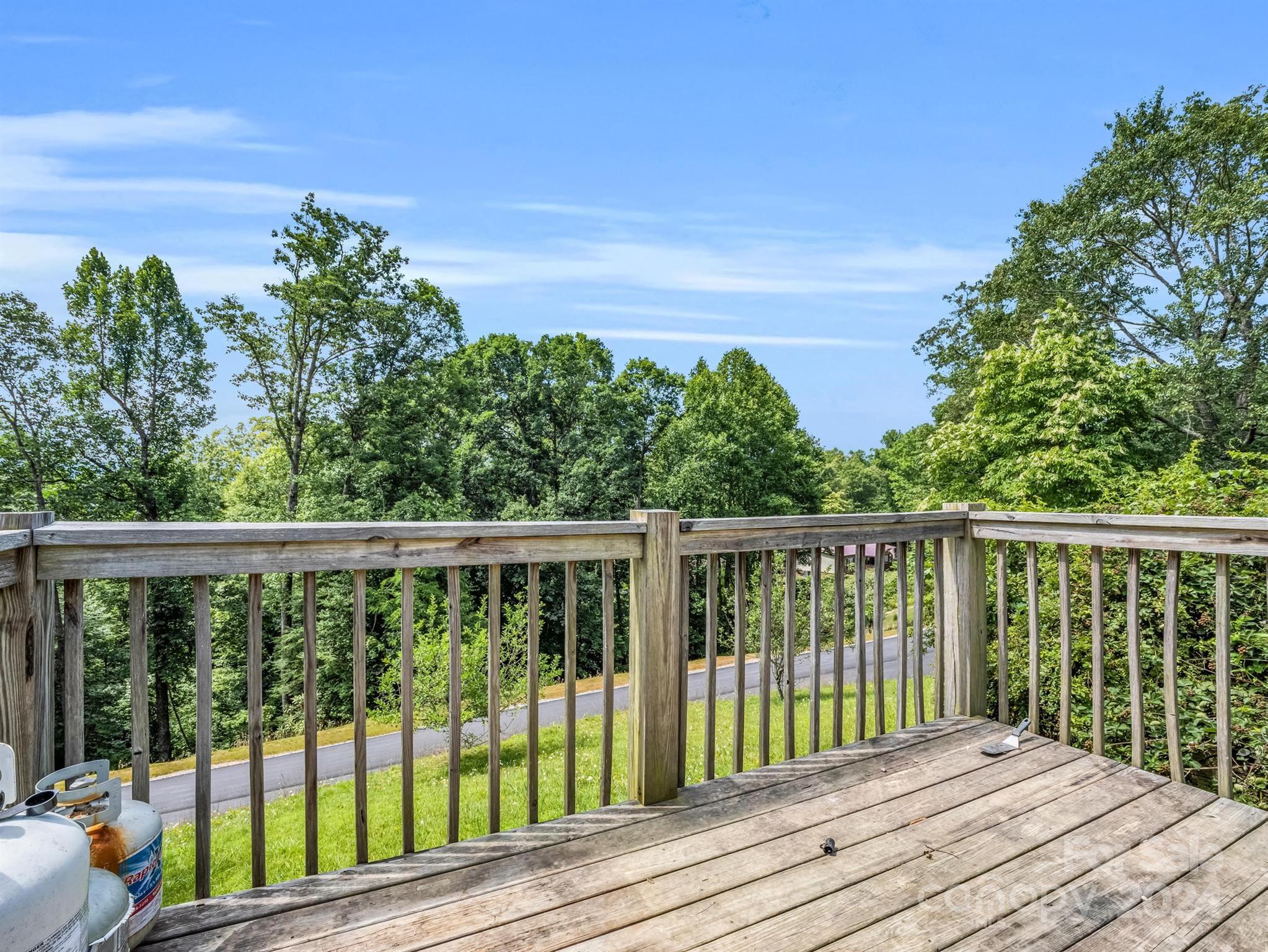 293 Bane Road Mills River, NC 28759 - Photo 34 of 48 a view of balcony with wooden floor