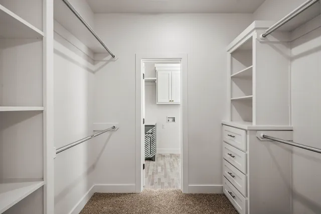 a view of closet area