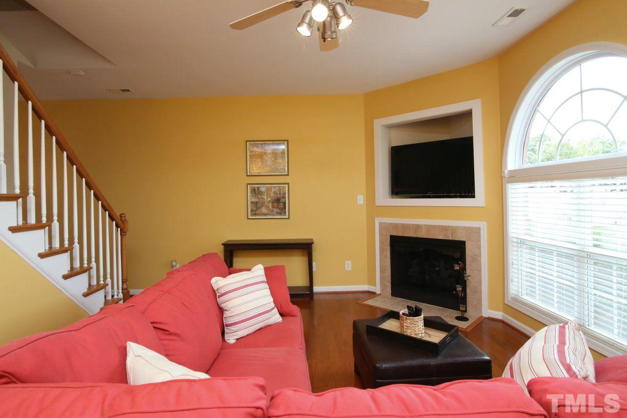 2110 Piney Brook Road, Unit 102 Raleigh, NC 27614 - Photo 4 of 24 Walking in from the foyer, this is the view of the living room.