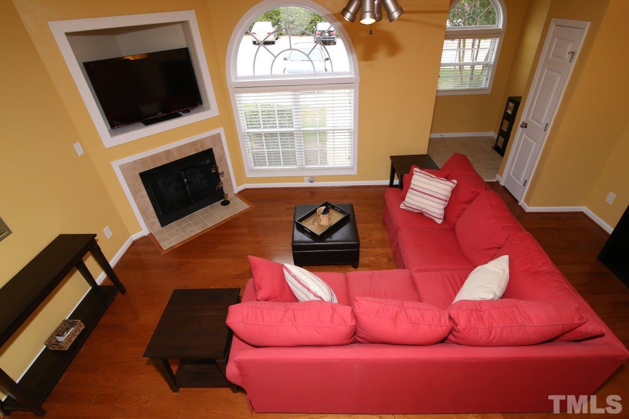 2110 Piney Brook Road, Unit 102 Raleigh, NC 27614 - Photo 7 of 24 This is the living room, as viewed from the stairs.