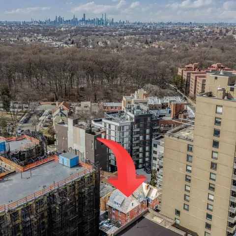 a view of city from balcony