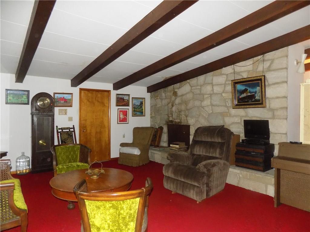 250 Byron Road Pittsburgh, PA 15237 - Photo 5 of 20 Living Room Beautiful Fireplace- Door Leads to 2 Car Attached Garage