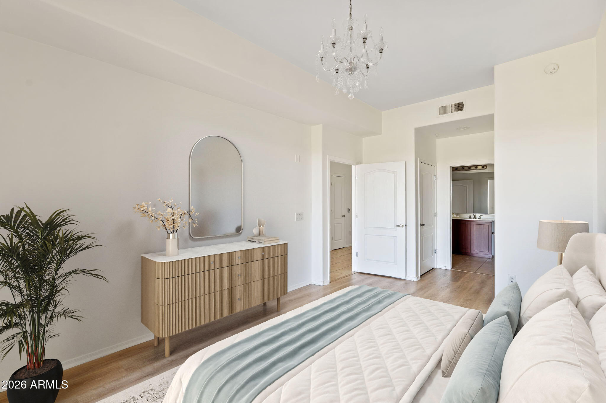 11640 North Tatum Boulevard, Unit 2085 Phoenix, AZ 85028 - Photo 11 of 24 mPrimary Bedroom - Virtually Staged