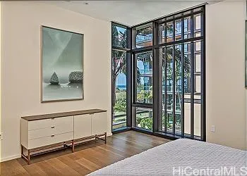 a view of an front door