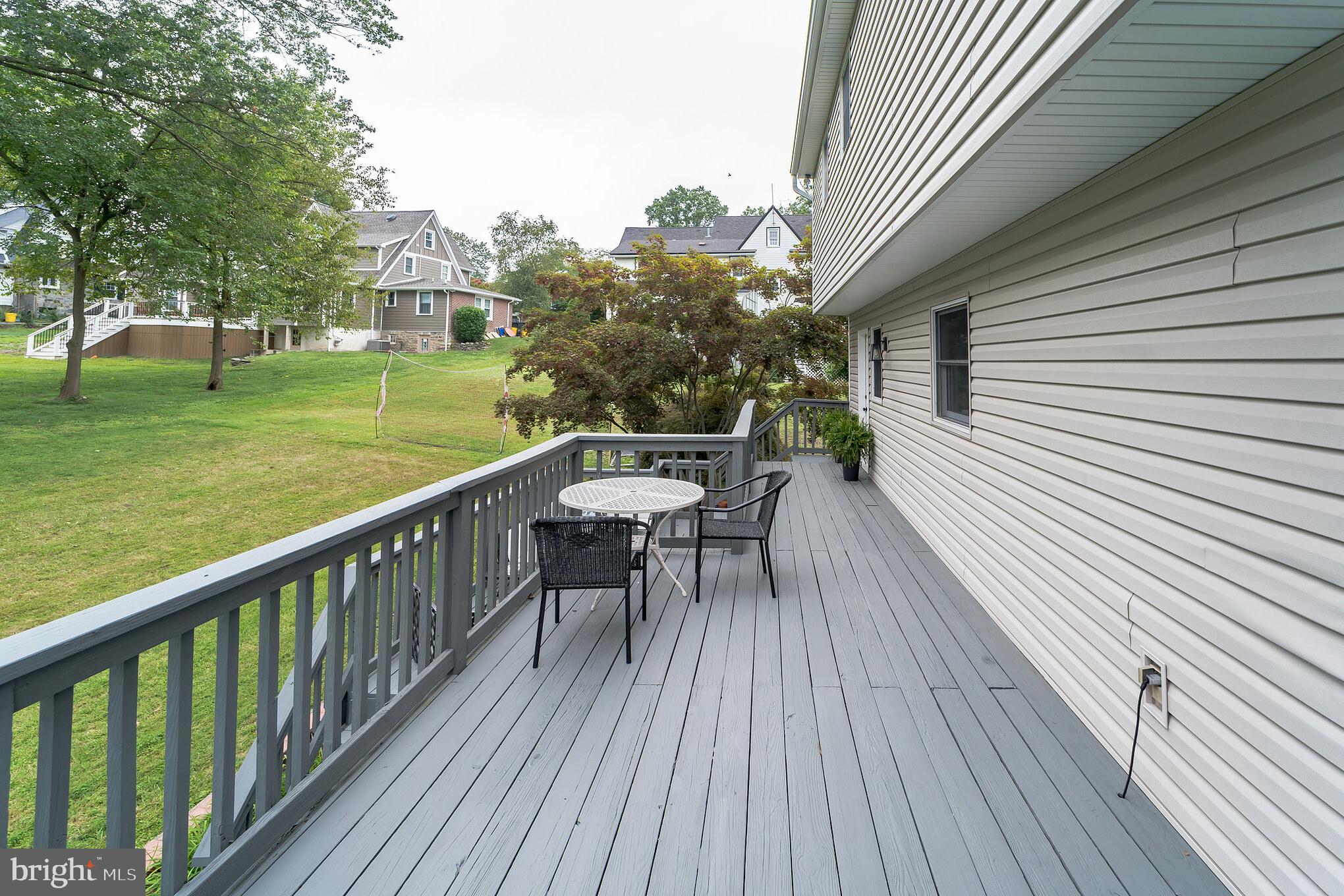 116 Overhill Road Springfield, PA 19064 - Photo 27 of 29 Two tiered deck; freshly painted