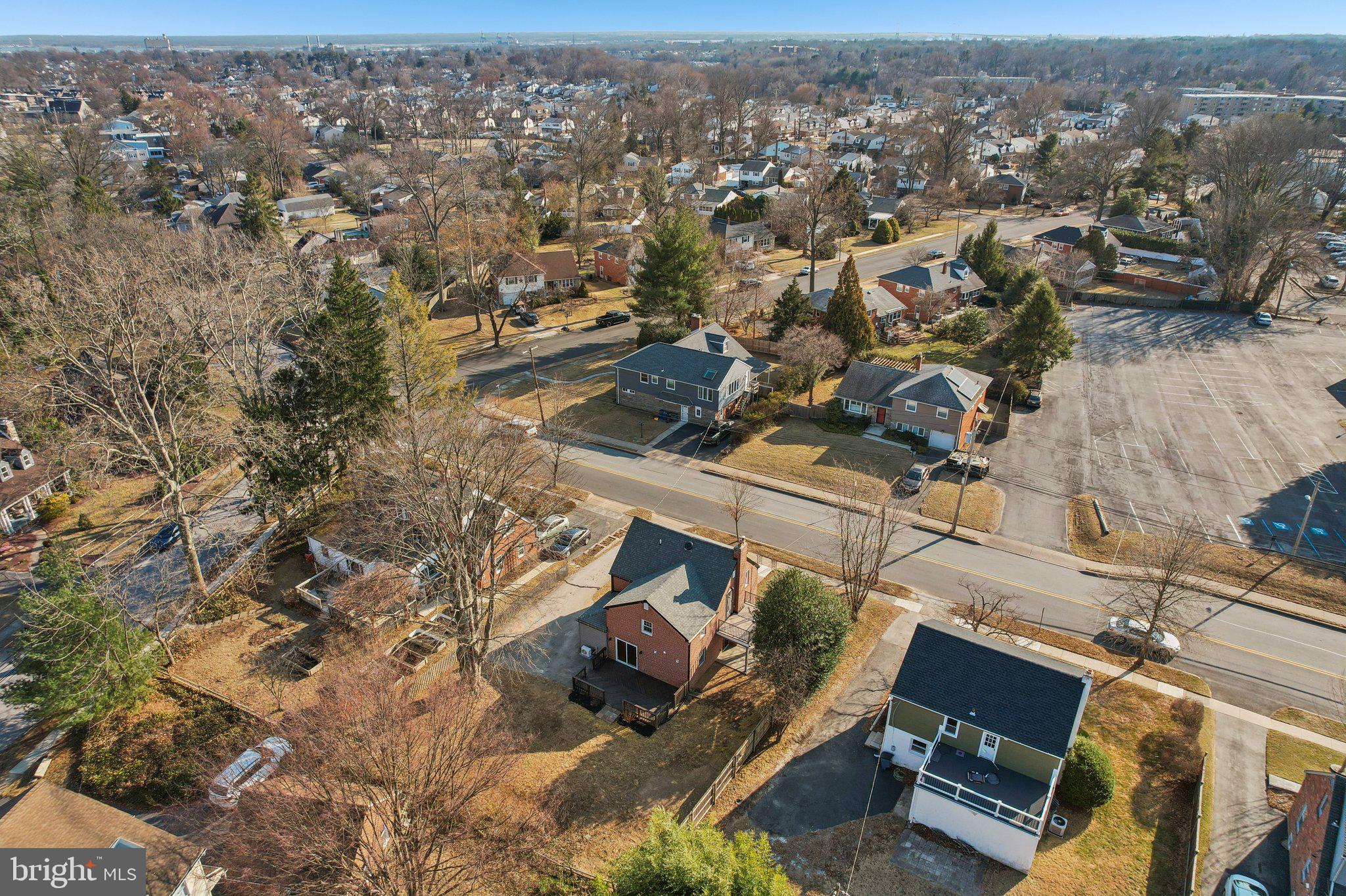 607 Fairview Road Swarthmore, PA 19081 - Photo 62 of 63 an aerial view of residential houses with outdoor space