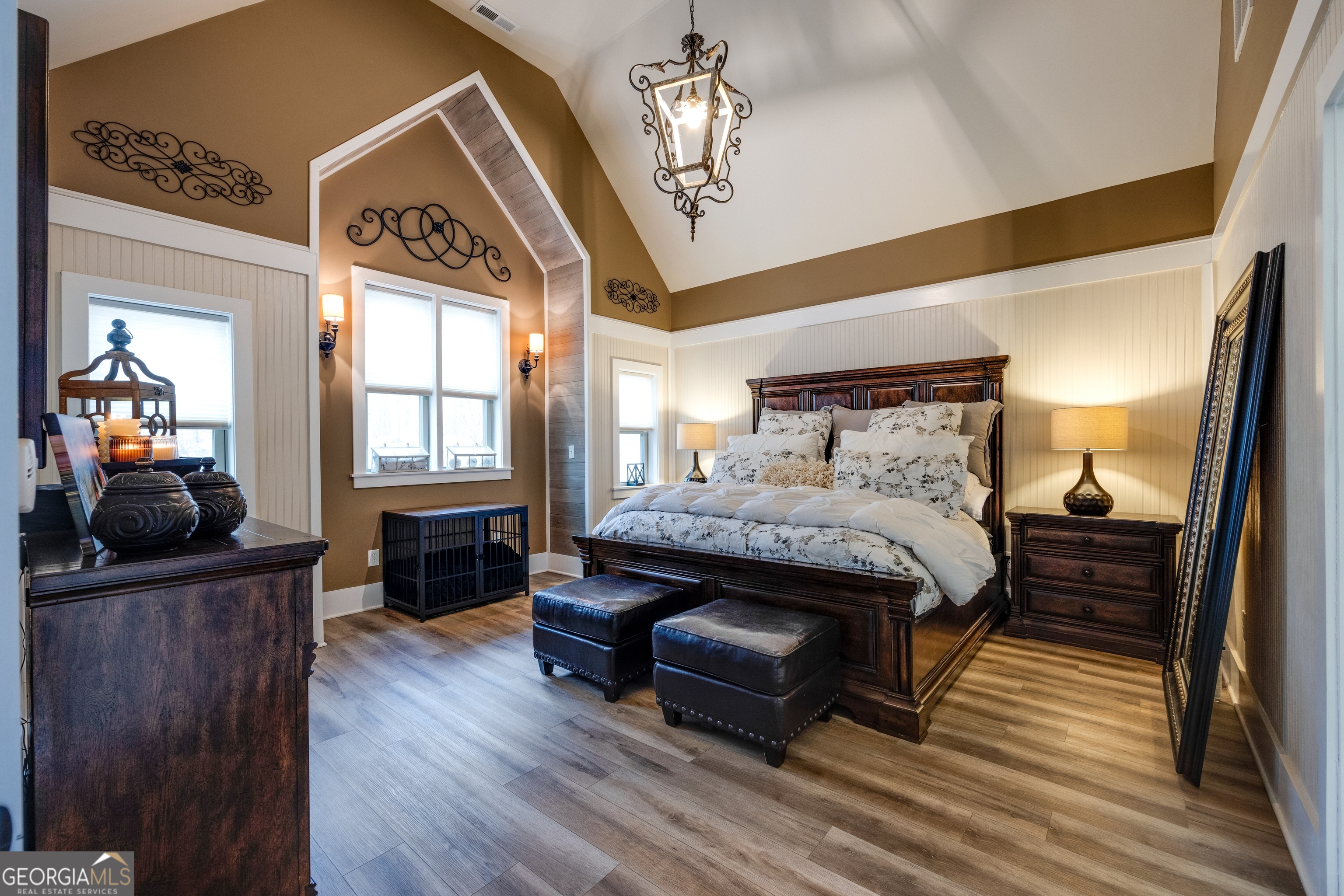 65 Eagle Bluff Road Menlo, GA 30731 - Photo 11 of 42 a bedroom with a bed and wooden floor