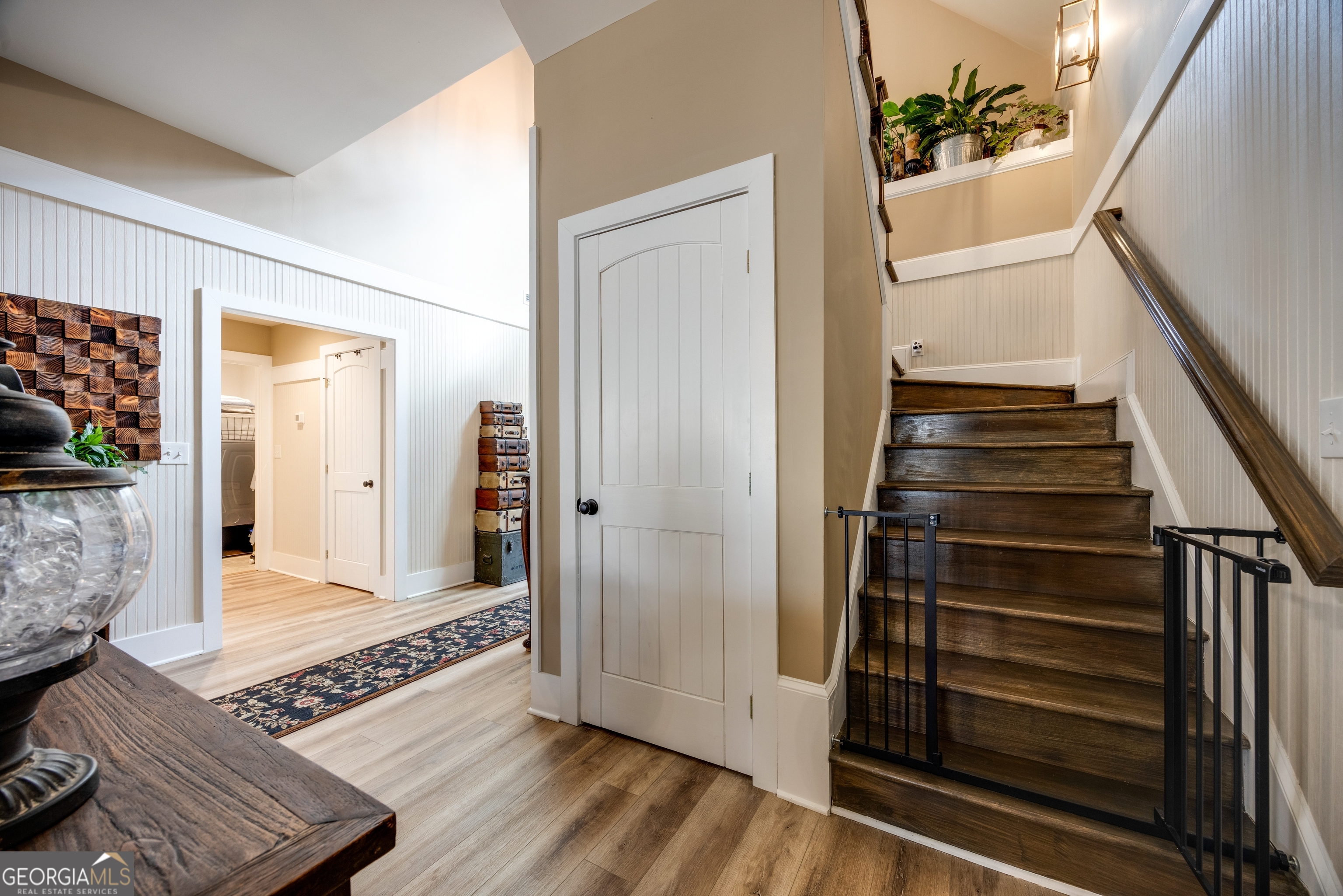 65 Eagle Bluff Road Menlo, GA 30731 - Photo 24 of 42 a view of an entryway with wooden floor and stairs