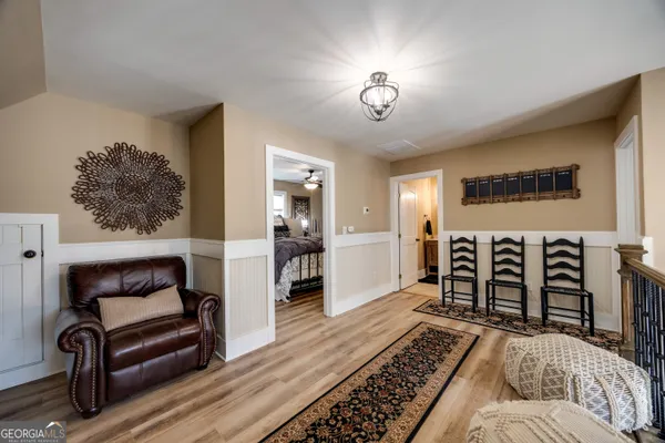 a view of a livingroom with furniture