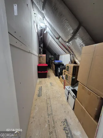 a view of storage and utility room