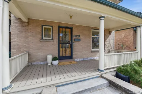 a view of outdoor space with seating area