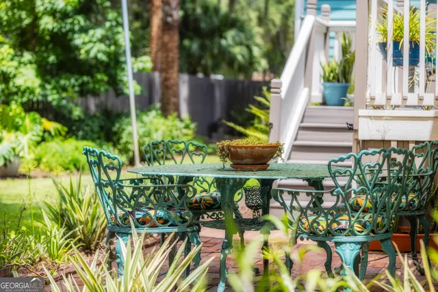 a view of outdoor space and seating area