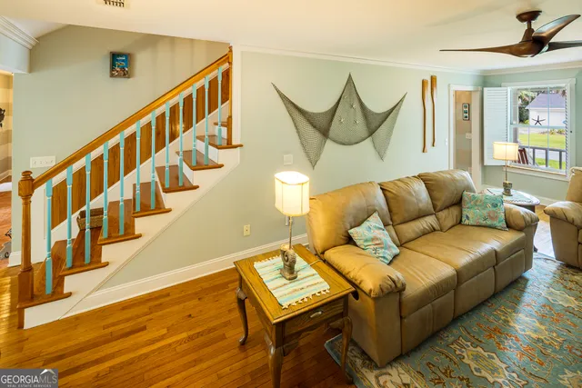 a view of a tall building with the view of a house