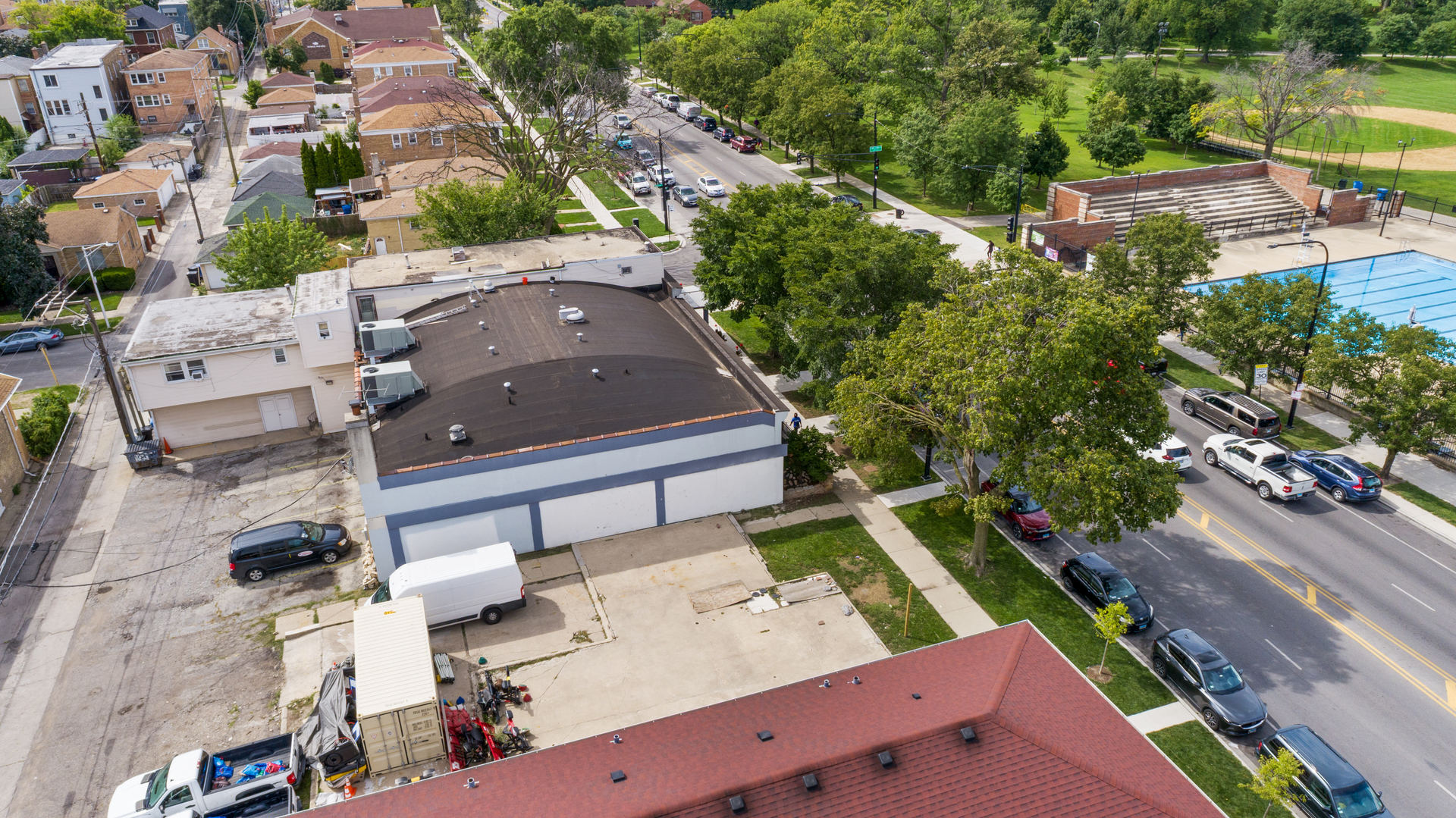 6155 West Fullerton Avenue Chicago, IL 60639 - Photo 27 of 43 an aerial view of a house with a yard