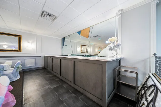 an aerial view of a city