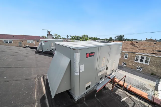 an aerial view of residential house with outdoor space