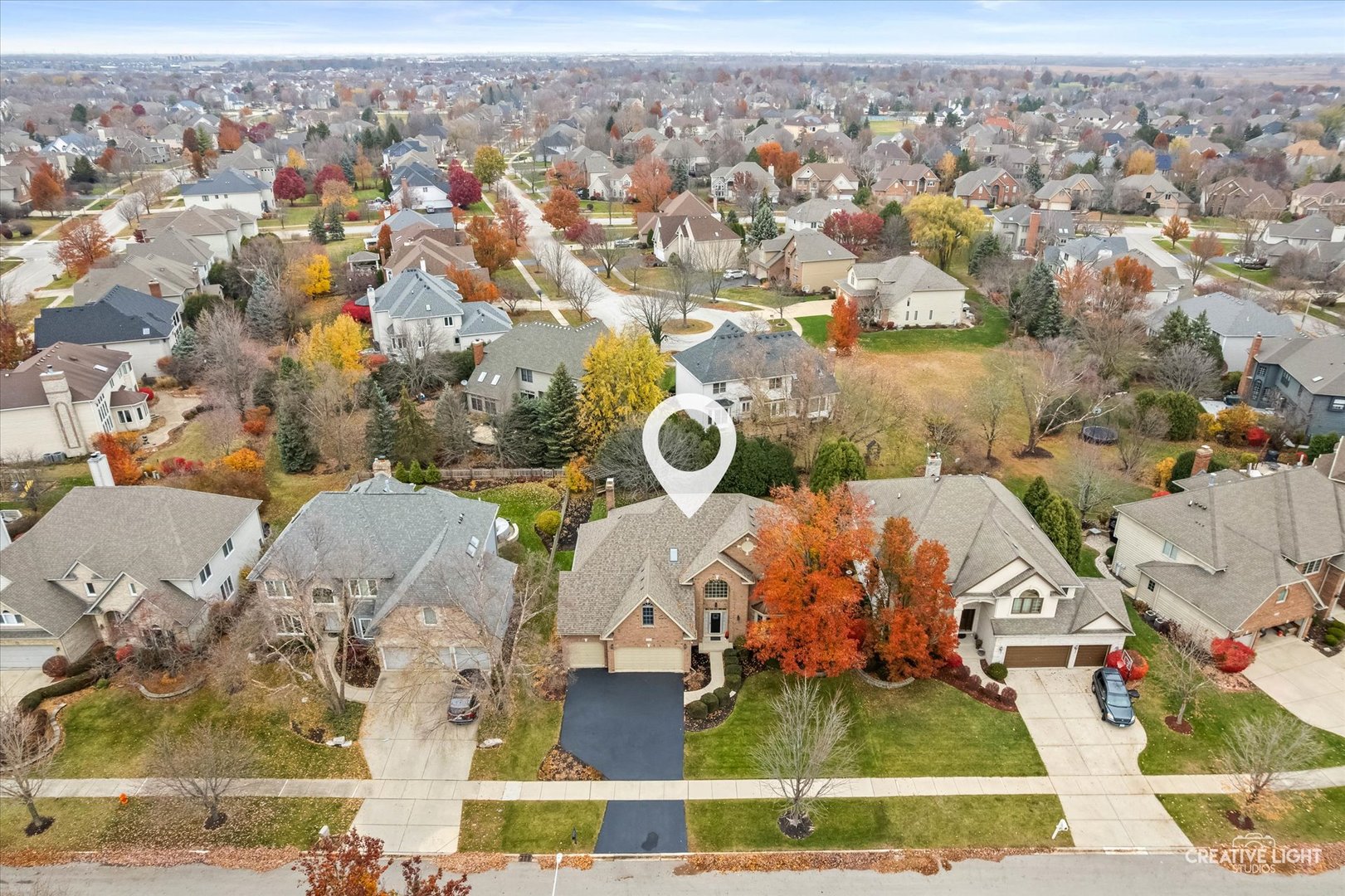 2543 Dewes Lane Naperville, IL 60564 - Photo 39 of 47 an aerial view of residential houses with outdoor space