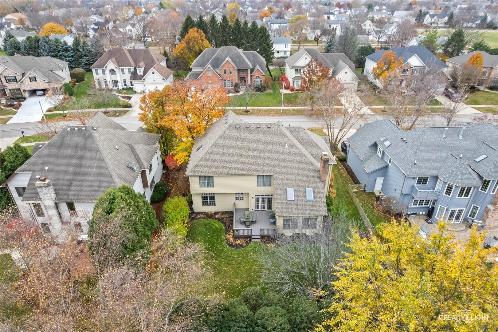 2543 Dewes Lane Naperville, IL 60564 - Photo 41 of 47 an aerial view of a house with a garden