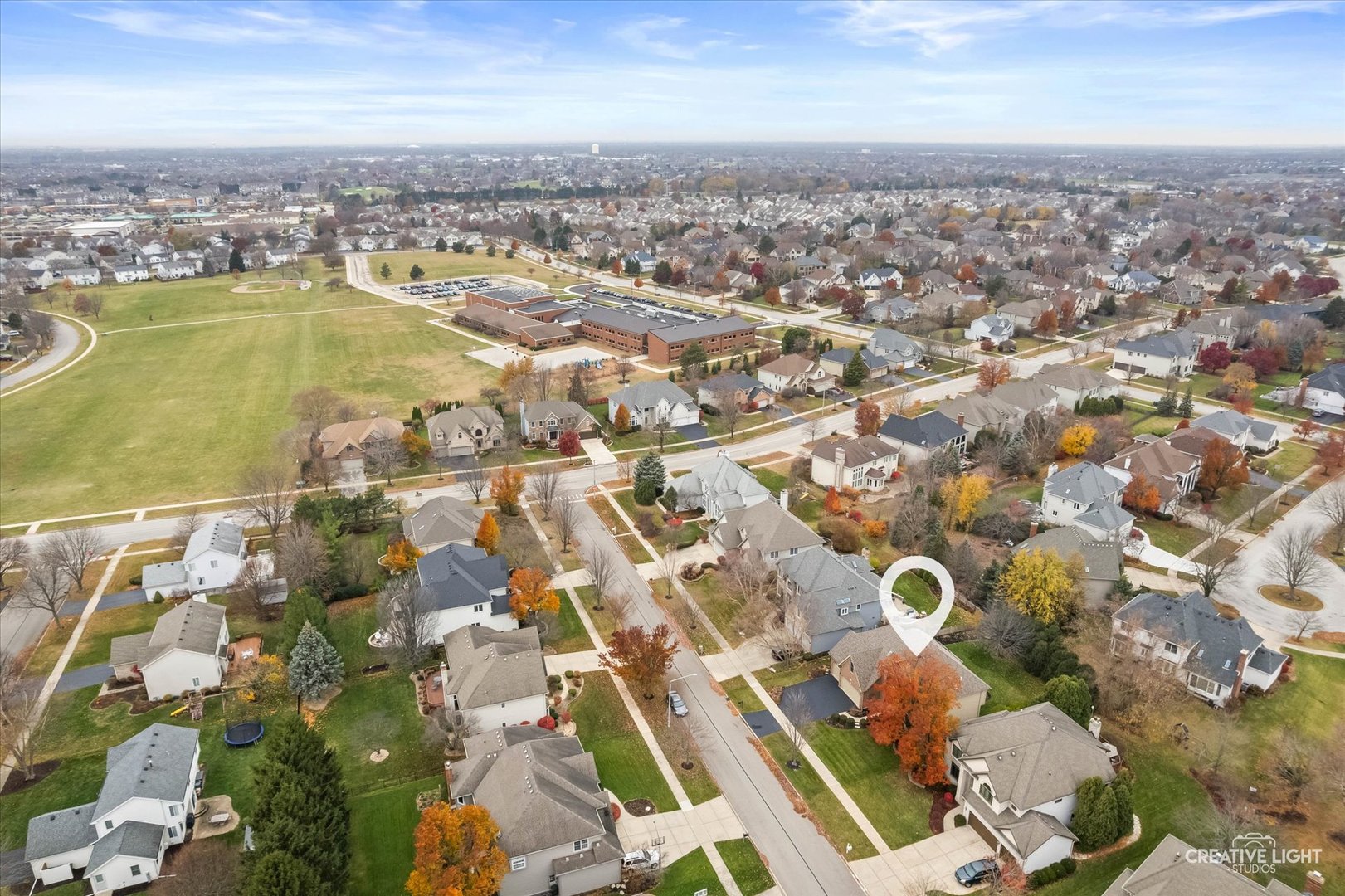 2543 Dewes Lane Naperville, IL 60564 - Photo 43 of 47 an aerial view of residential houses with outdoor space