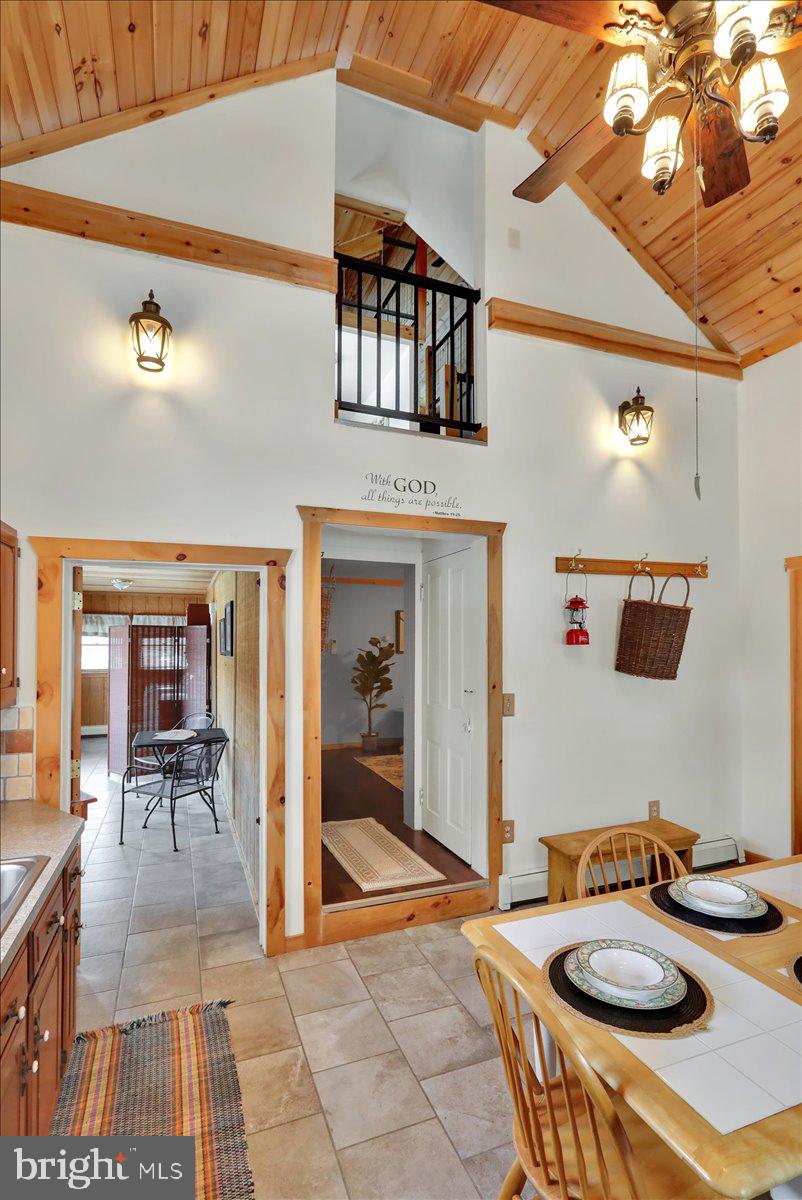 65 Mexico Road Pine Grove, PA 17963 - Photo 10 of 40 a dining hall with furniture and a kitchen view