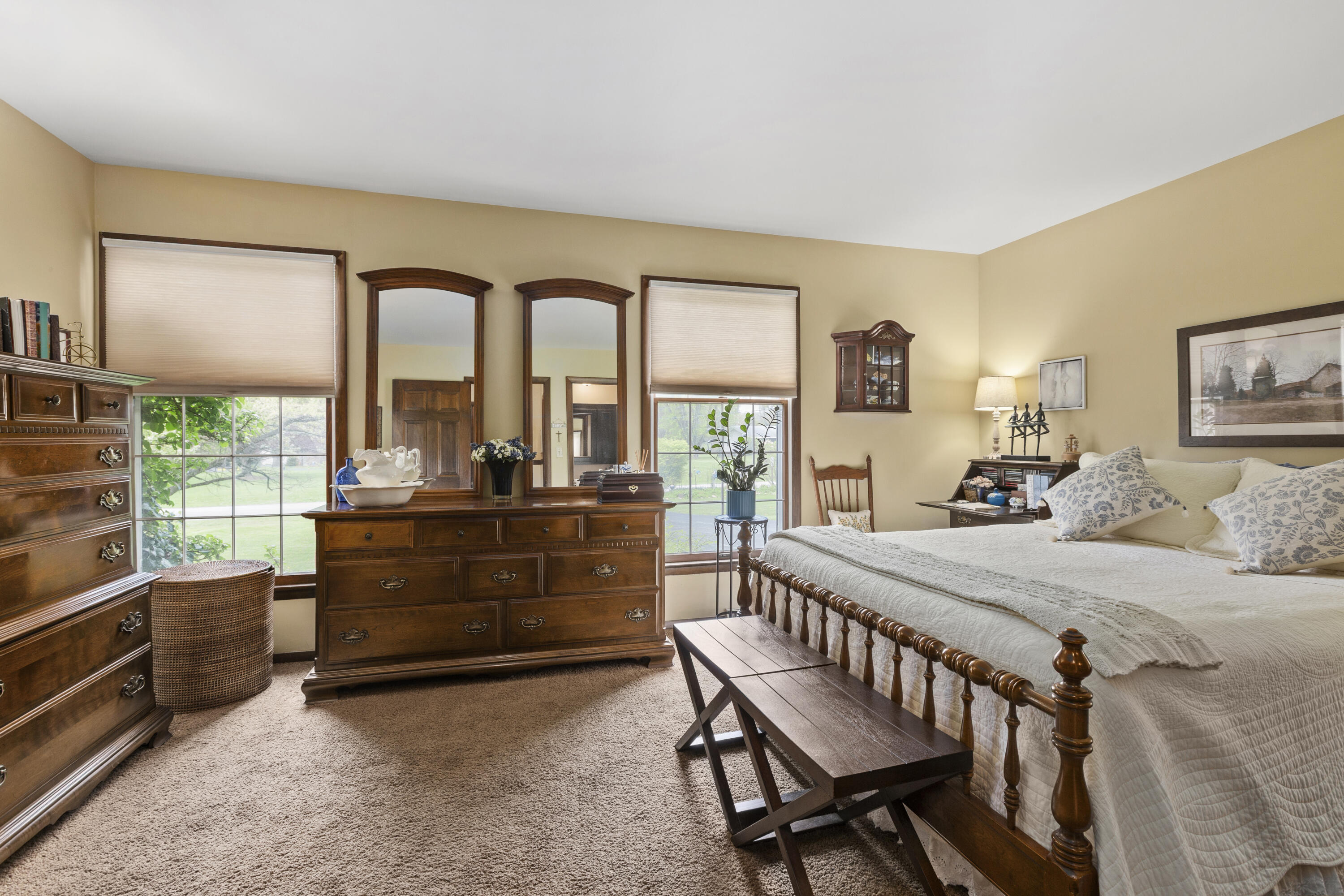 328 East Tratebas Road Valparaiso, IN 46383 - Photo 15 of 48 a room with a bed and a large window