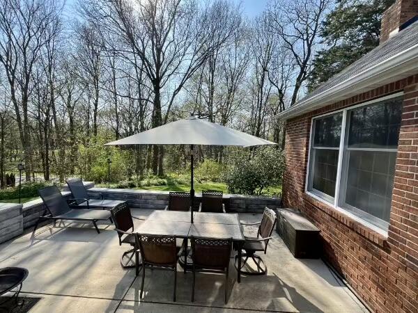328 East Tratebas Road Valparaiso, IN 46383 - Photo 40 of 48 a view of backyard with seating space and trees