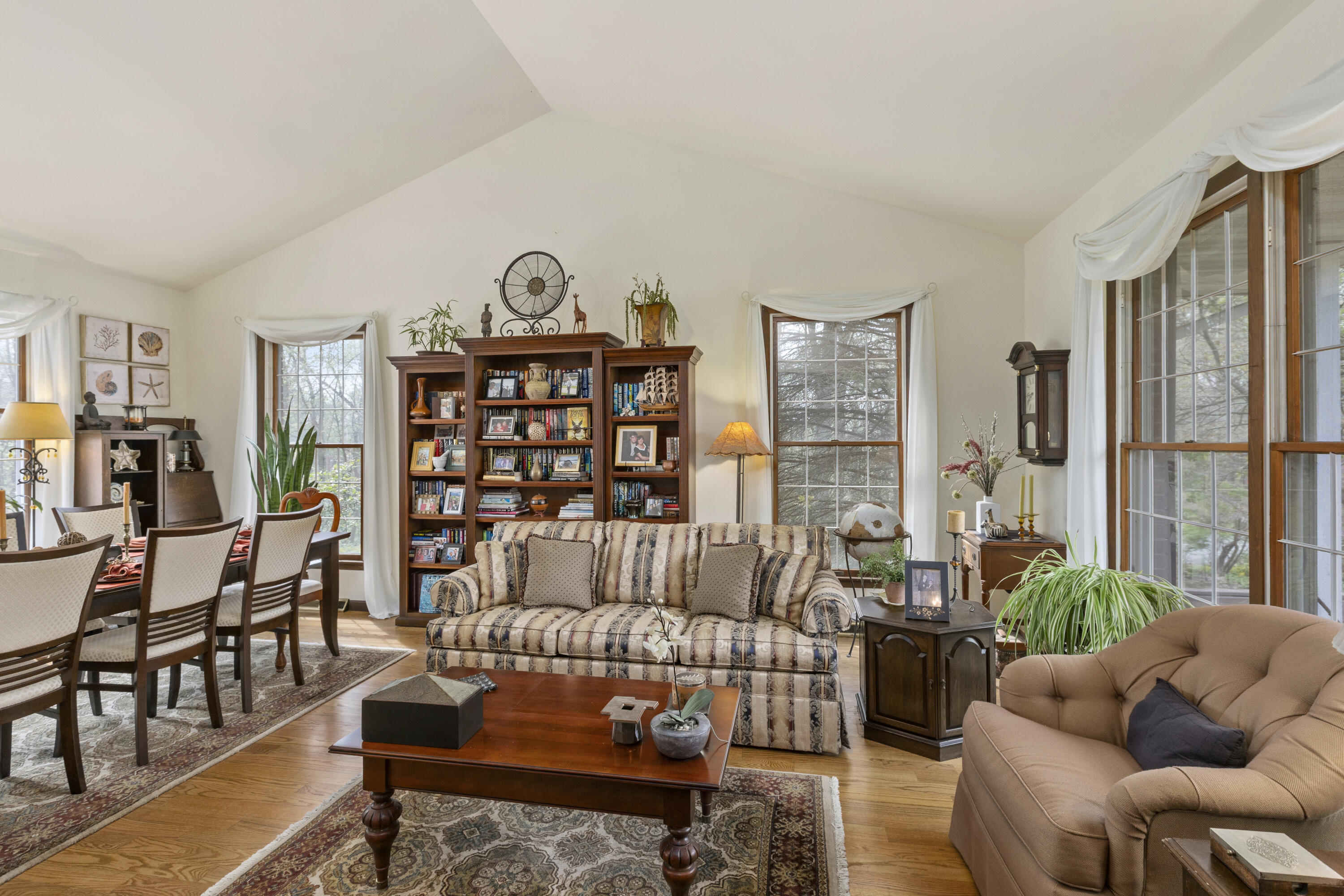 328 East Tratebas Road Valparaiso, IN 46383 - Photo 5 of 48 a living room with furniture a rug and a large window
