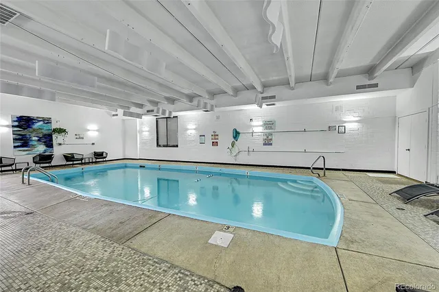 a view with a kitchen counter top space