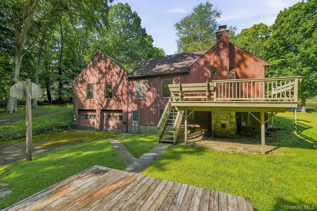 31 Pines Bridge Road Amawalk, NY 10501 - Photo 24 of 29 Here is a rear view of the house. There is a platform for placing a hot tub.
