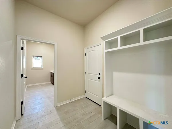 a view of kitchen and utility room